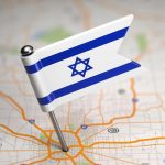 דגל ישראל על מפה